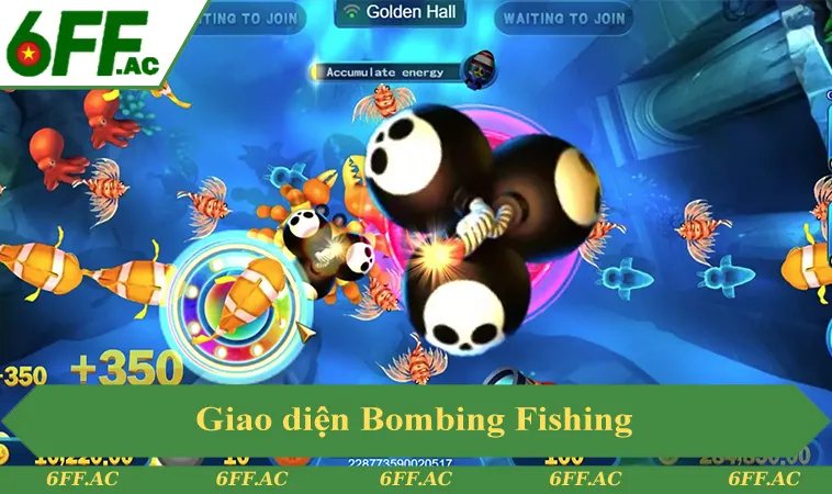 Bắn Cá 6FF 2 Giao diện Bombing Fishing trong game bắn cá 6FF