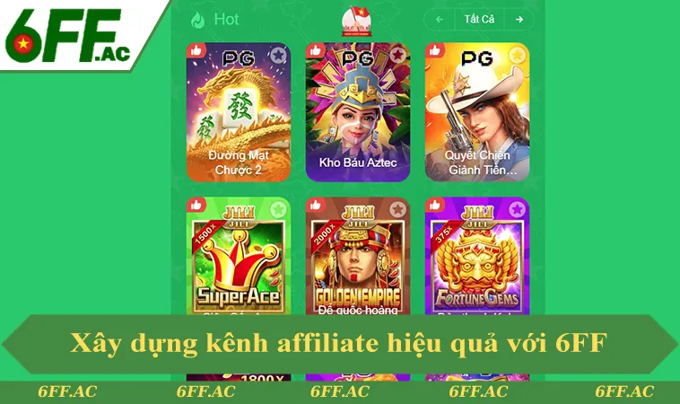 Chiến lược xây dựng kênh affiliate hiệu quả với đại lý 6FF
