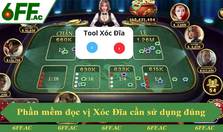 Phần mềm đọc vị Xóc Đĩa cần sử dụng đúng cách để tăng hiệu quả